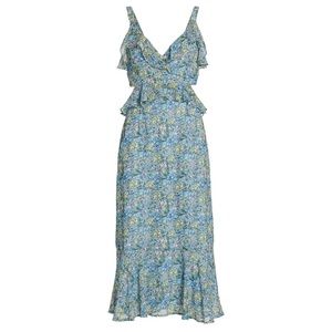 ASTR The Label Wildflower Ruffle Maxi Dress